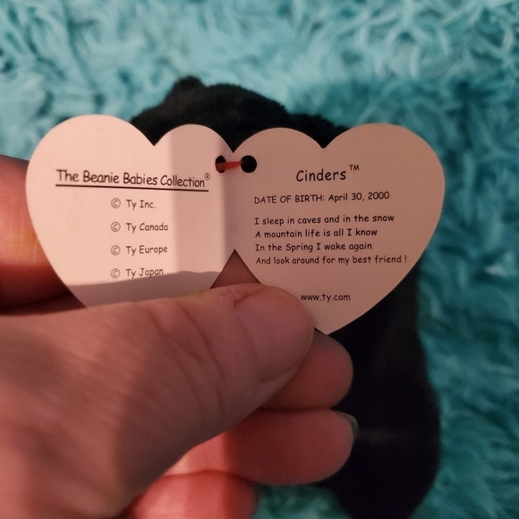 Ty Beanie Baby: Cinders the Black Bear ***Retired*** - Picture 3 of 4